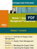 Module 1: Supply Chain Management Fundamentals