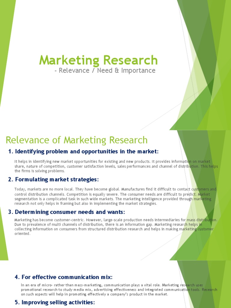 Strategic Use of Market Research | PDF | Marketing Research | Marketing