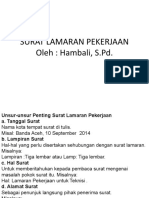 Surat Lamaran Pekerjaan 2018