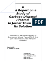 A Field Report On A Study of Garbage Disposal Problem in Jorhat Town and Its Solution