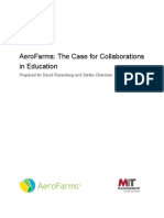Aerofarms: The Case For Collaborations in Education: Prepared For David Rosenberg and Stefan Oberman