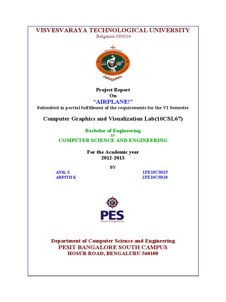 Visvesvaraya Technological University: Computer Graphics and ...