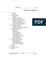 Unit 1 Introduction To Algorithms: Structure