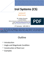Control Systems (CS) : Lecture-8 Root Locus