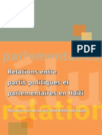 Relations Entre Partis Politiques Et Parlementaires en Haïti