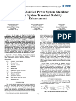 A Design of A Modified Power System Stabilizer For Power System Transient Stability Enhancement