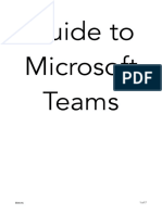 Guide To Teams PDF