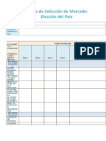 Formato Matriz de Selección de Mercado