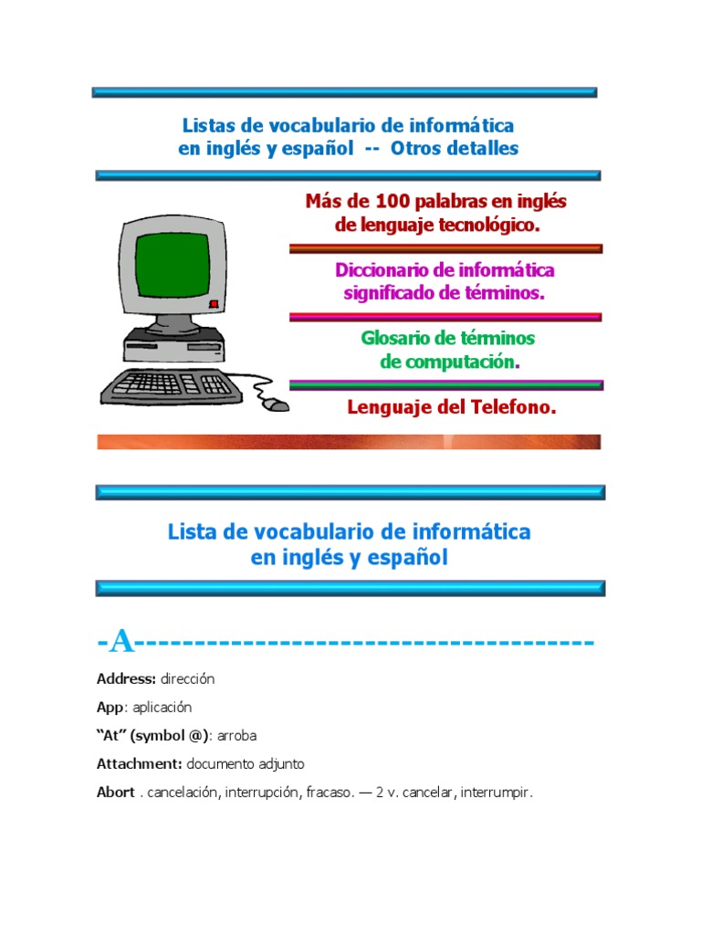 Diccionario Compu | PDF | Red de computadoras | Blog