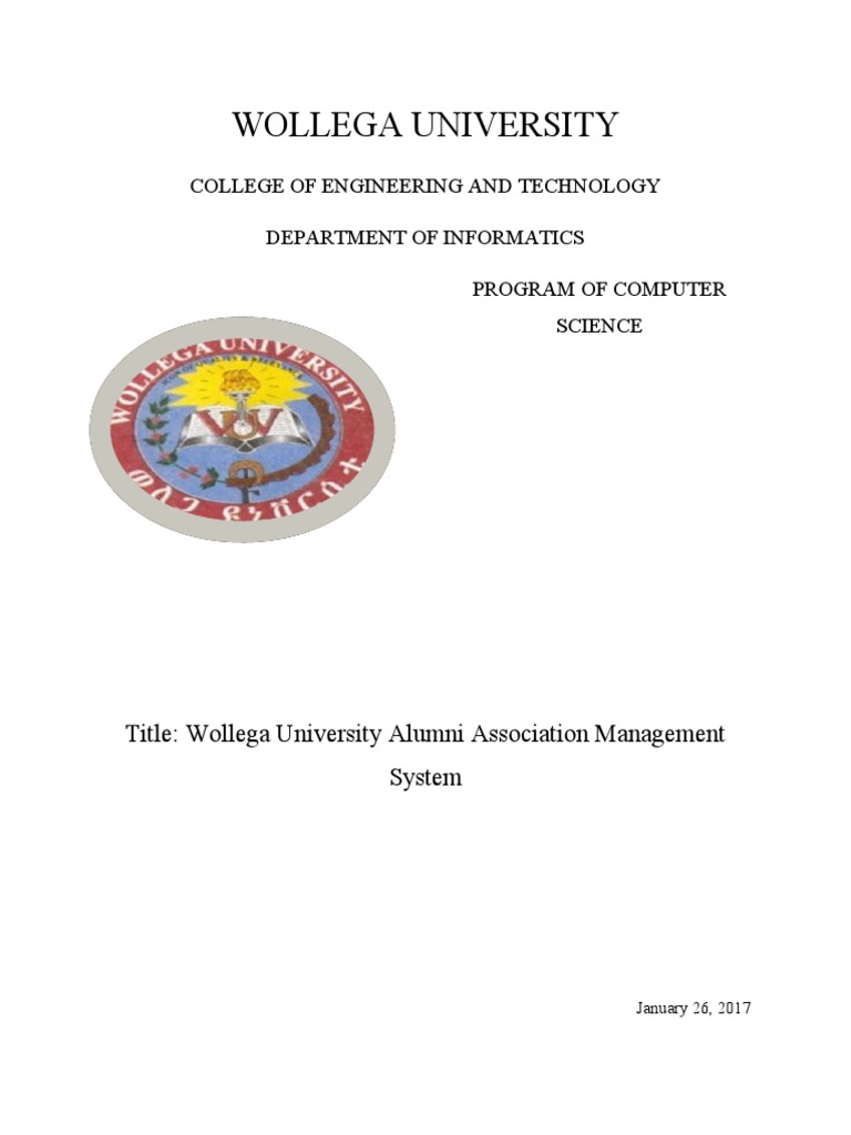Wollega University: College of Engineering and Technology Department of ...
