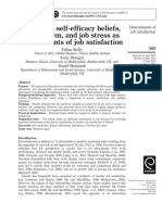 Teachers' Self-Efficacy Beliefs, Self-Esteem, and Job Stress As Determinants of Job Satisfaction