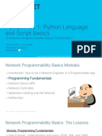 Python Part 1 Python Language and Script Basics PDF