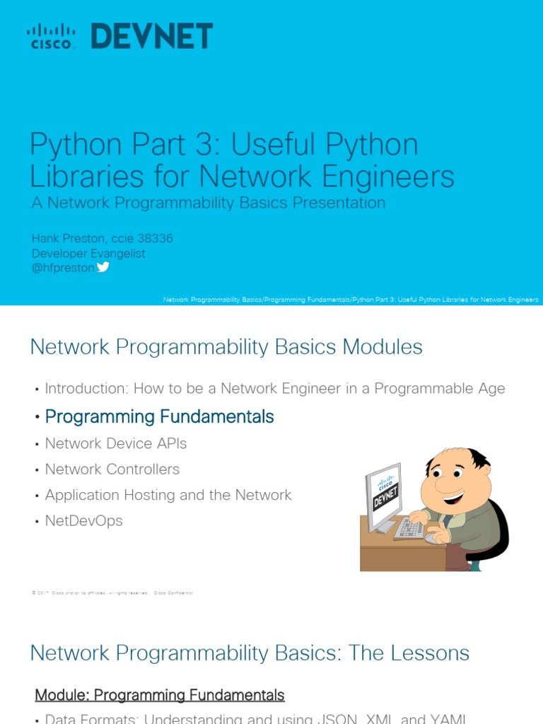 Python Part 3 Useful Python Libraries For Network Engineers PDF | PDF ...