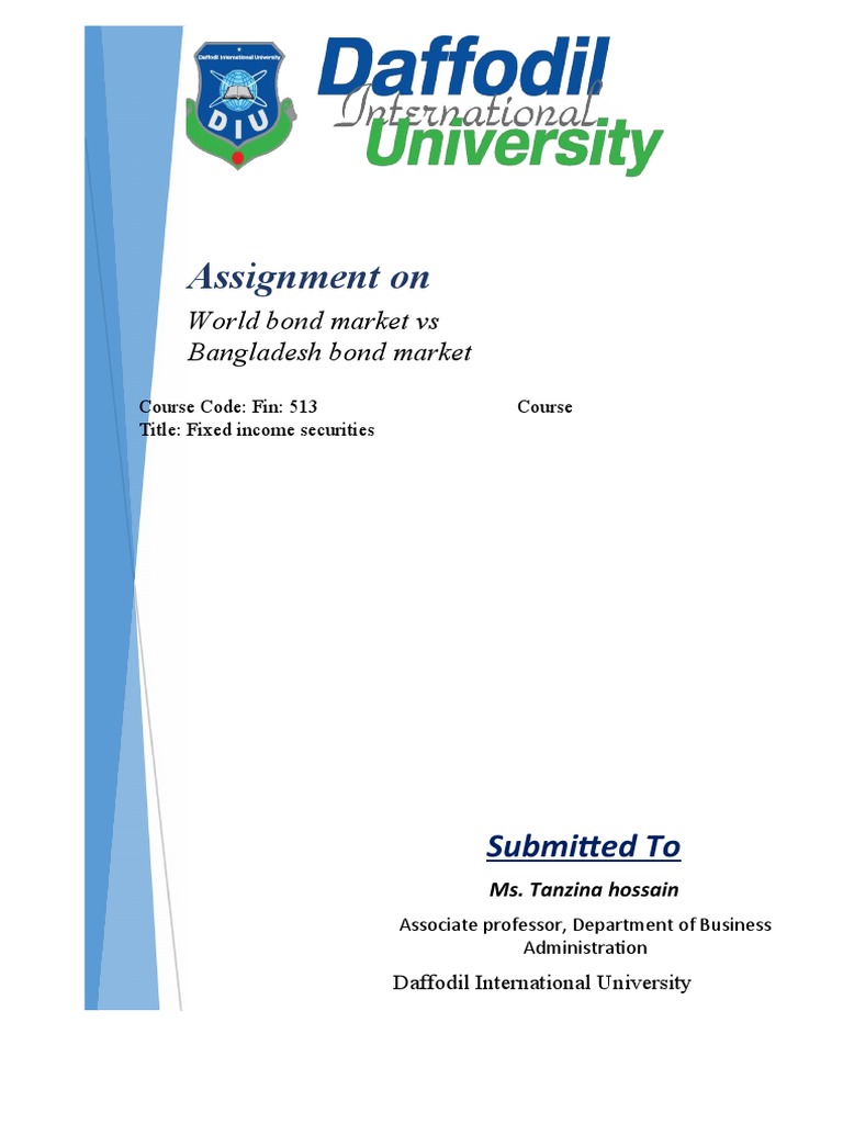 FIXED INCOME Group ASSIGNMENT | PDF | Bonds (Finance) | Bond Market