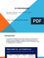 Operadores Propiedades