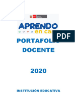 PORTAFOLIO DOCENTE 2020 - Siagie Cusco