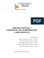 Analisis Vertical y Horizontal Empresa Rey y Asociados - Unellez