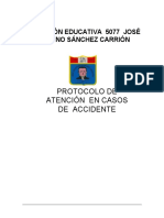 PROTOCOLO DE ATENCION EN CASO DE ACCIDENTES