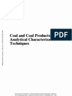 Coal and Coal Products: Analytical Characterization Techniques