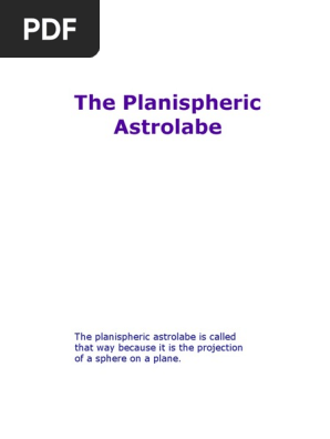 The Planispheric Astrolabe