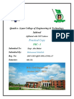 Practical Copy: Quaid-e-Azam College of Engineering & Technology, Sahiwal