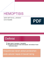 HEMOPTISIS - SARI MIFTAHUL JANNAH C014182066.pptx