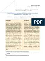 Análisis Del Comercio Electrónico y Su Aporte en Las Transacciones Internacionales en La Región Junín, Perú