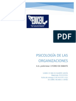 Psicología organizaciones  título