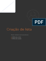 Workbook - Criação de Lista