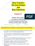 Presentation Heat Transfer - Physical Origins and Rate Equations Chapter 01 Dr. Sandra Coutin Rodicio PDF