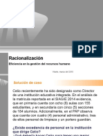 Racionalización: Eficiencia en La Gestión Del Recursos Humano