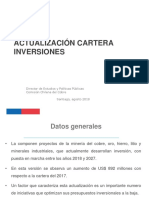 Actualización Cartera Inversiones Mineras 2018-2027 con US$65.747MM