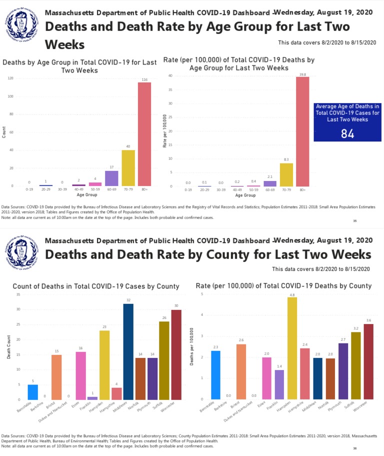 COVID-19 Death Rates by Age and County | PDF | Mortality Rate ...