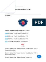 SCANIA Truck Fault Codes DTC Guide