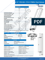 Dual-Band 33º (790-960, 1710-2170Mhz) Panel Antenna: Tna170A01003