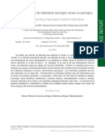 Ránula, Alternativas de Tratamiento Quirúrgico Versus No Quirúrgico