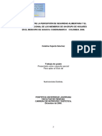 2008 - Relación Percepción de Seguridad Alimentaria y Estado Nutricional - Colombia