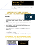 Flyer Emisión de Facturas