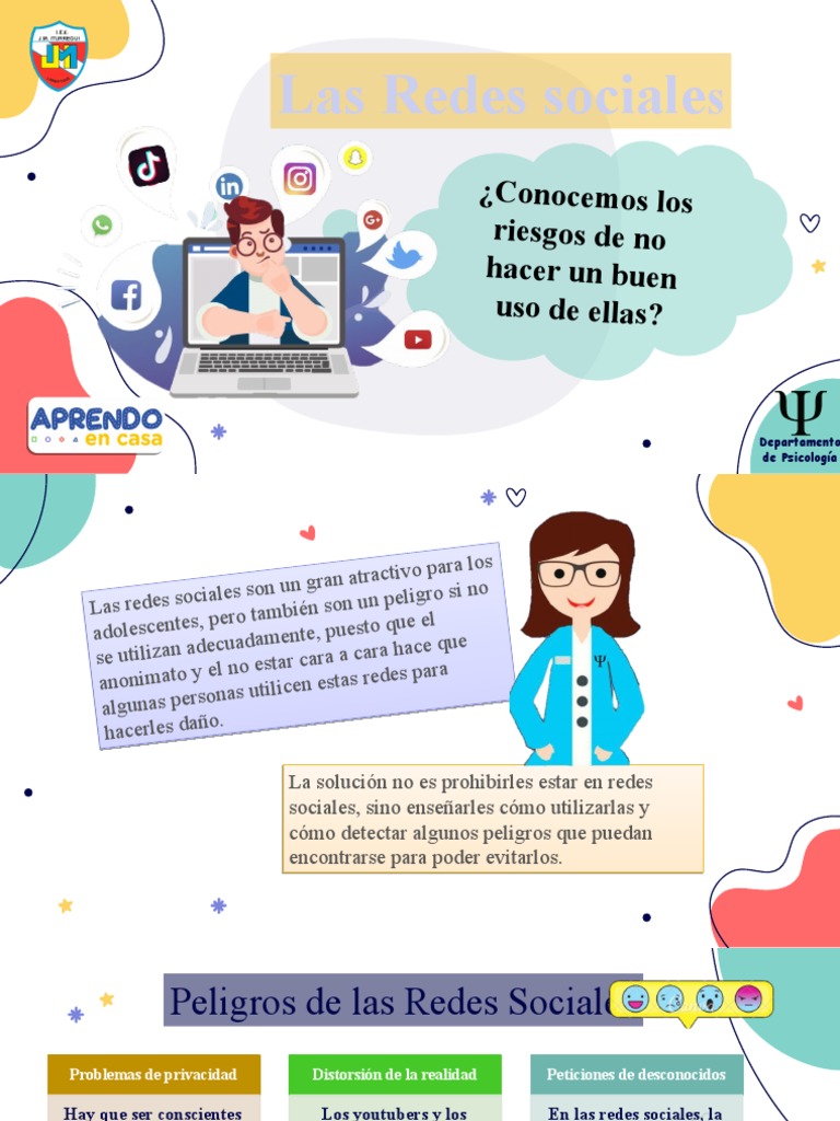 Peligros de las Redes Sociales en Adolescentes | PDF | Contraseña | Red ...