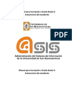 Manual Inscripción A Grado Desde El Autoservicio PDF
