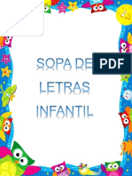 SOPA DE LETRAS PARA NIÑOS