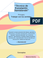 Expo Técnica de Konstantin Stanislavski trabajar con los sentidos