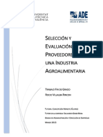 VILLALBA - Selección y evaluación de proveedores en una industria agroalimentaria