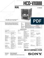 Service Manual: HCD-VX888