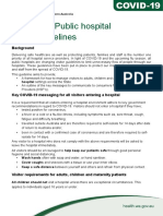 COVID-19 Public Hospital Visitor Guidelines: Background