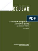 glossary of transportation construction quality assurance terms