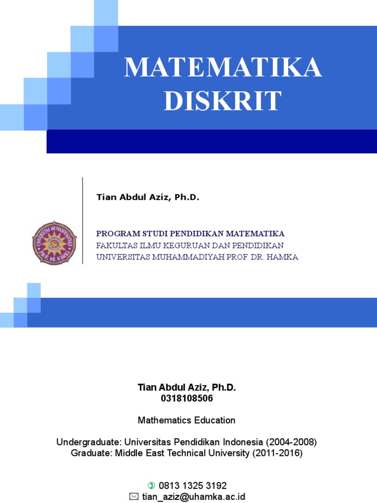 Silabus Matematika Diskrit | PDF | Metode & Bahan Ajar | Sains & Matematika