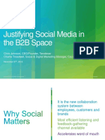 Justifying Social Media in The B2B Space