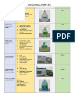 QG Medical Supplies: Product/s