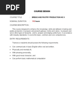 COURSE DESIGN